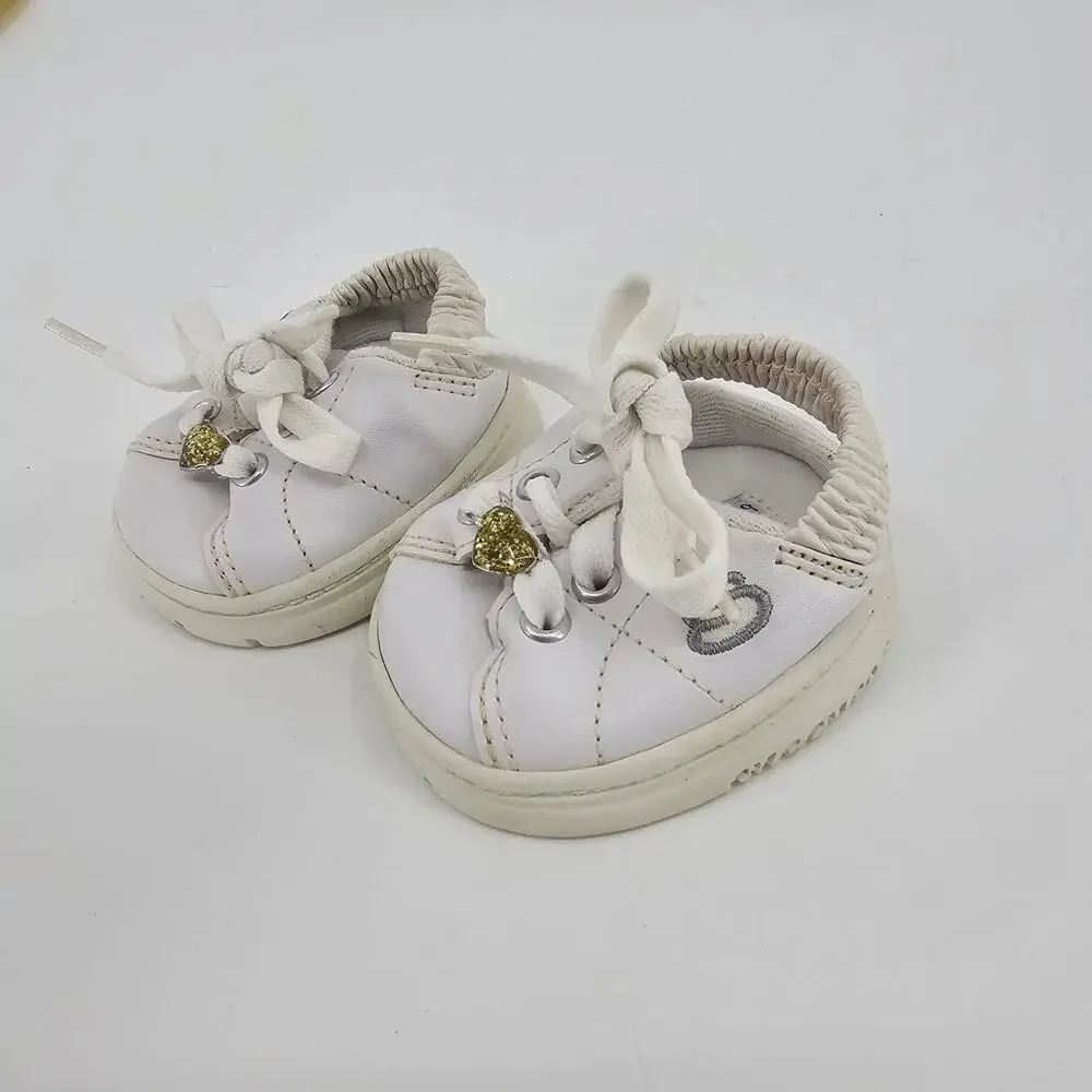 2 Pairs of Build A Bear Workshop White Skechers Tennis Sneaker Shoes for Plush